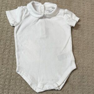 Janie and Jack Peter Pan Collar Classic White Bodysuit